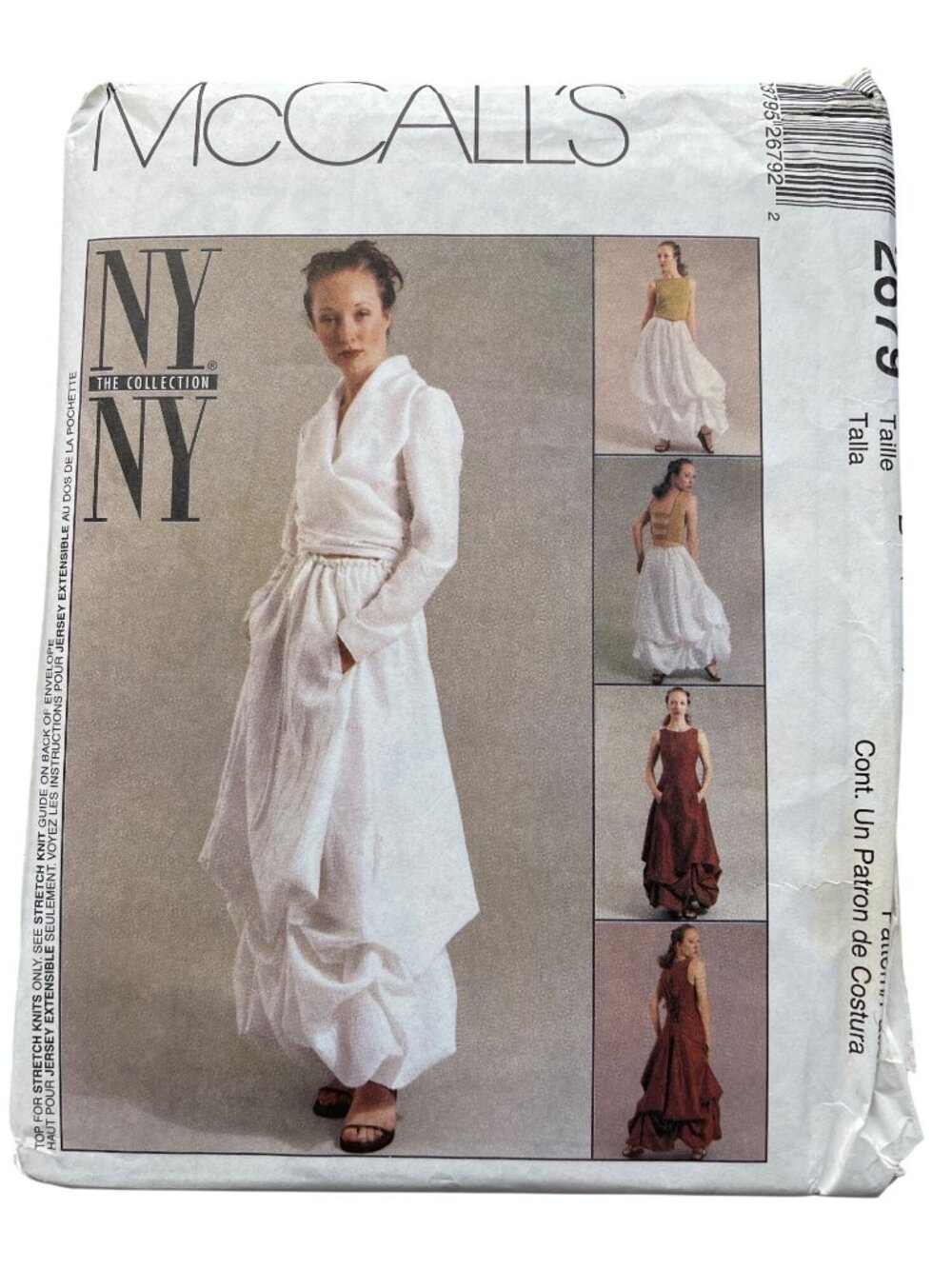 McCalls 2679 Pattern Lagenlook Balloon Sizes 8-12 Dress Blouse Skirt Top Y2K CUT